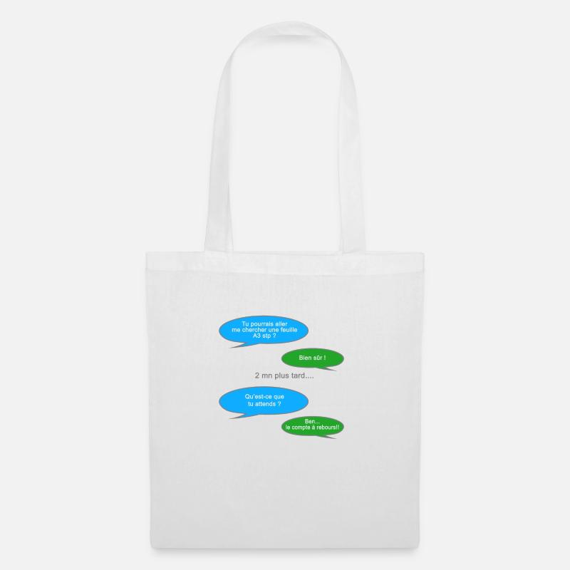 Absurde 1 - Sac en tissu - blanc