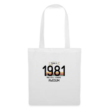 1981 et toujours aussi génial - Sac en tissu - blanc - Devant