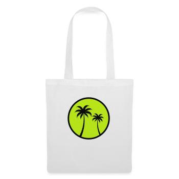Palmiers - Sac en tissu - blanc - Devant