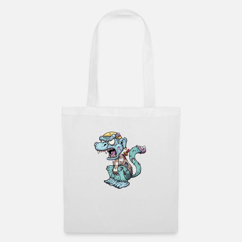 Zombie Pirate Monkey - Tote Bag - white