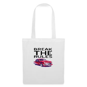 Voiture - Sac en tissu - blanc - Devant