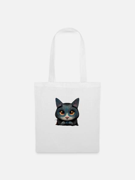 Cute Cat - Stoffbeutel - Weiß