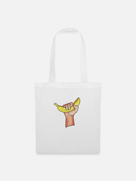 Bananen - Stoffbeutel - Weiß