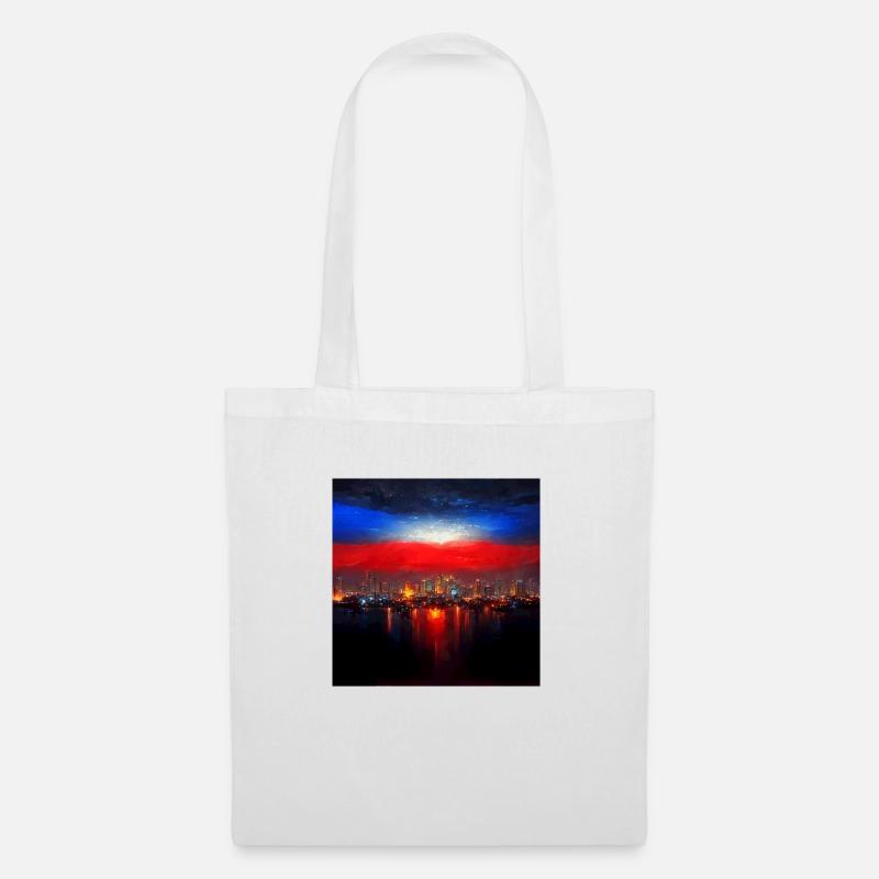 RitchieBryan manila bathed in red white blu - Tote Bag - white