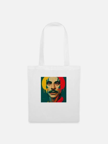 Rastafari Bunte Skizze - Stoffbeutel - Weiß