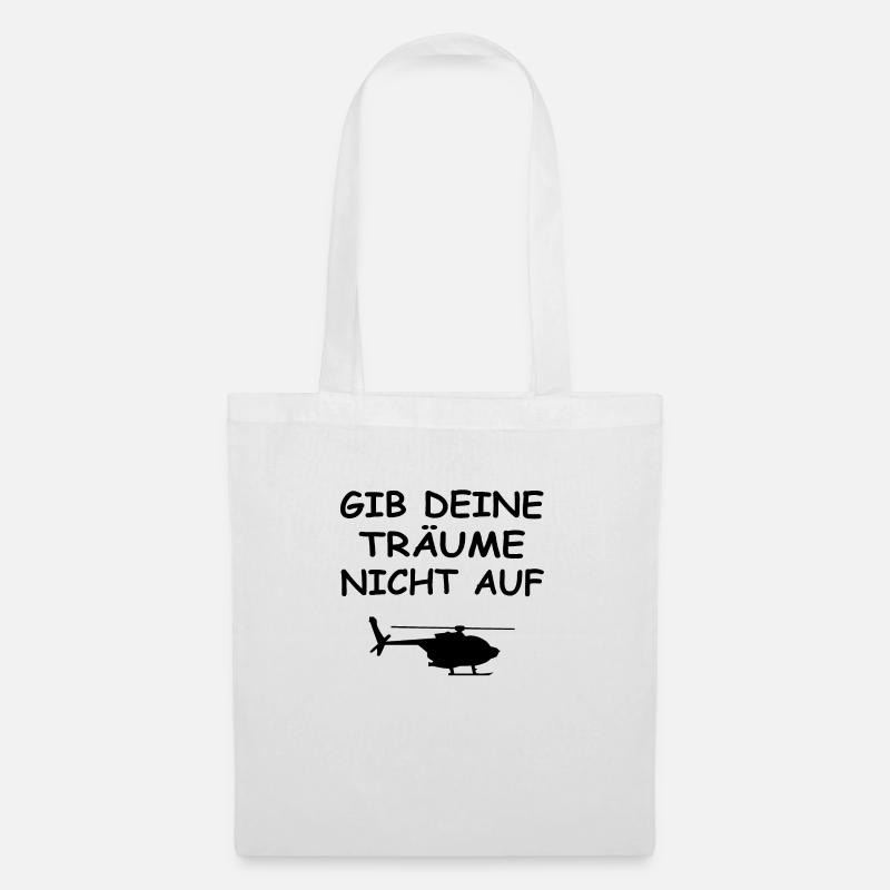 Hubschrauber - Stoffbeutel - Weiß