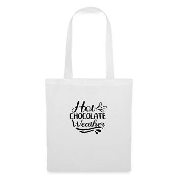 Temps de chocolat chaud - Sac en tissu - blanc - Devant
