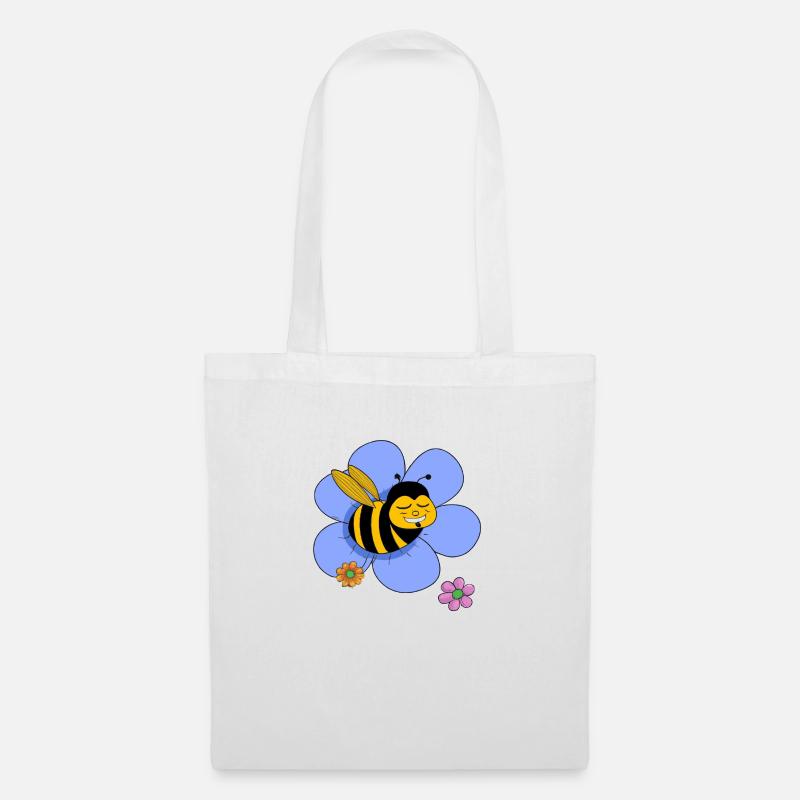 Fat funny bee - Tote Bag - white