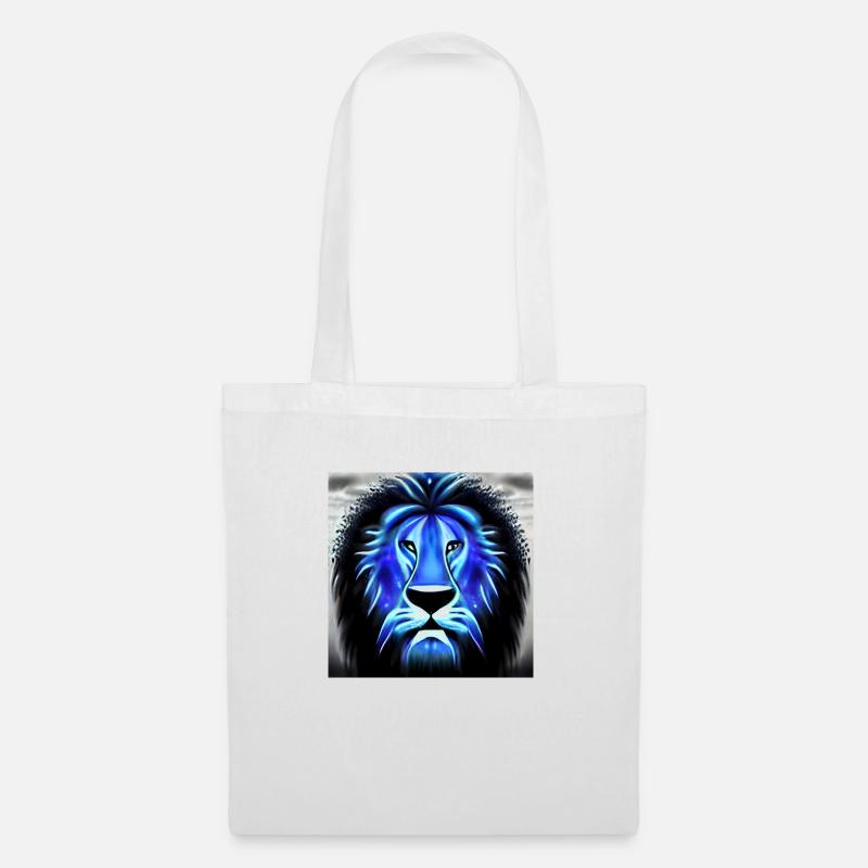 KOSMISCHER BLAUER LÖWE - Stoffbeutel - Weiß