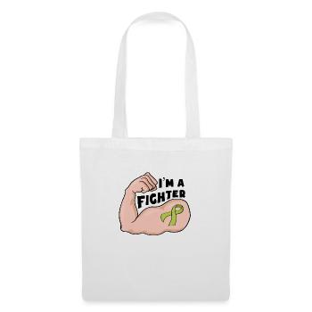 Fight Cancer - Green Ribbon - Stoffbeutel - Weiß - Vorne