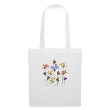 Fleur - Sac en tissu - blanc - Devant