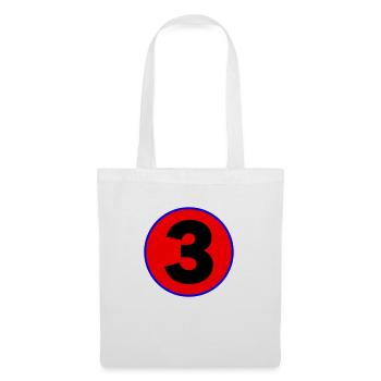Anniversaire Anniversaire 3 - Sac en tissu - blanc - Devant
