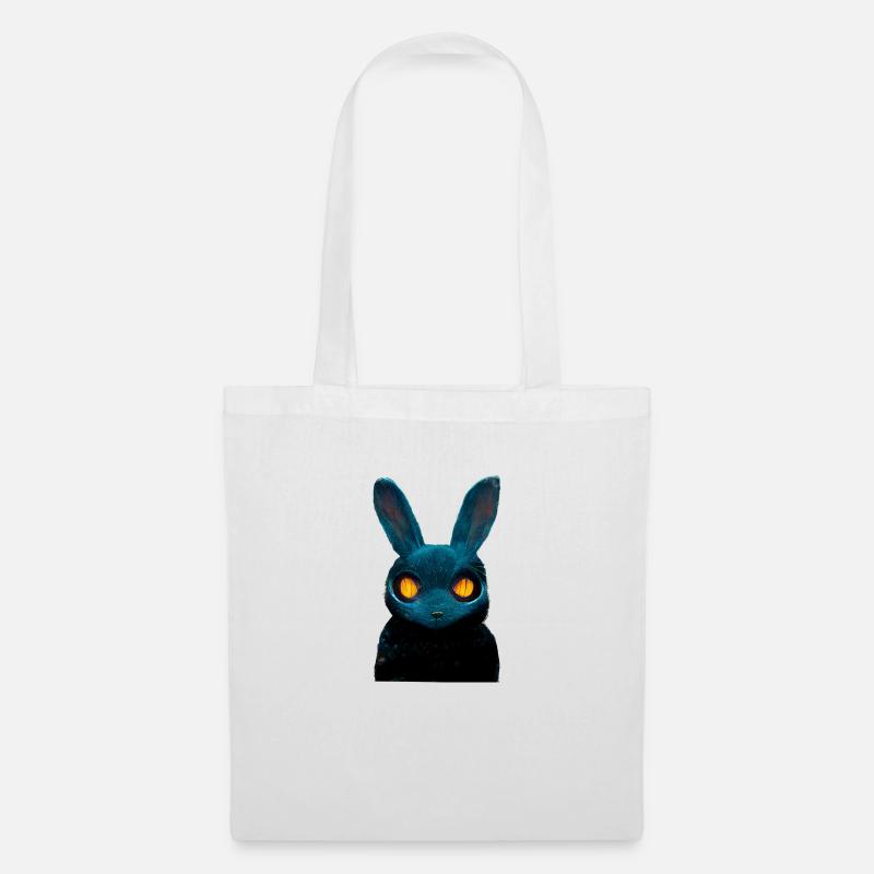 Halloween Hase - Stoffbeutel - Weiß
