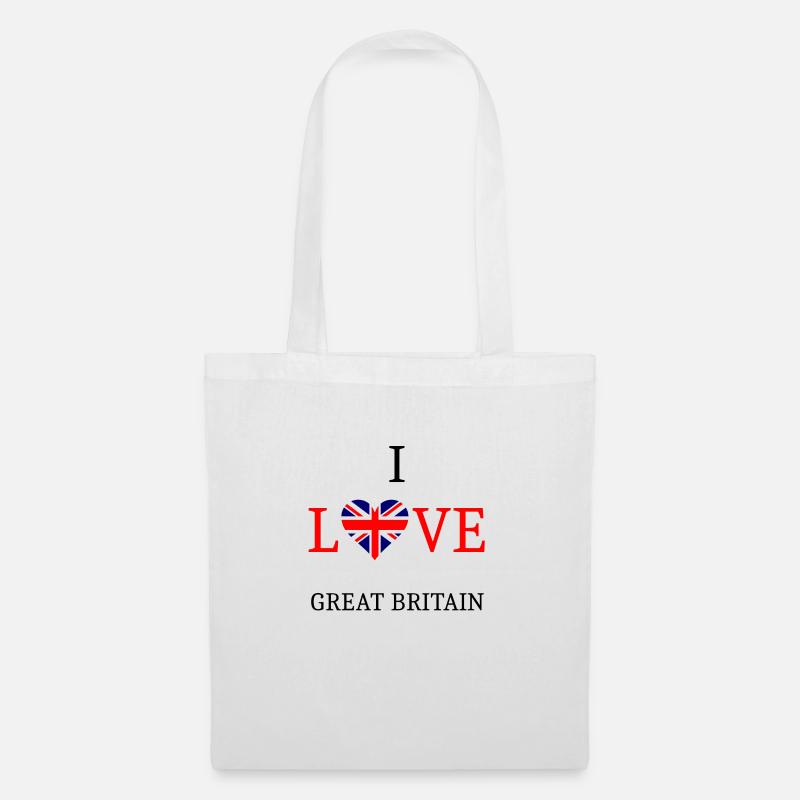 Ich liebe Großbritannien. Ich liebe Großbritannien - Stoffbeutel - Weiß