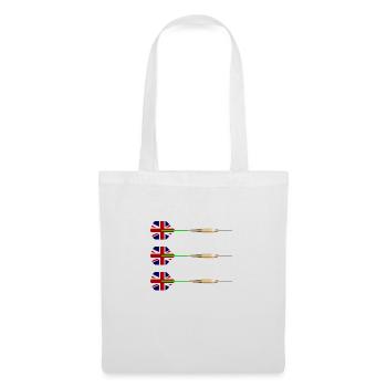 Fléchettes britanniques - Sac en tissu - blanc - Devant