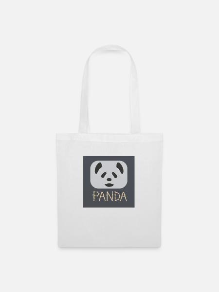 The Grey Panda - Stoffbeutel - Weiß