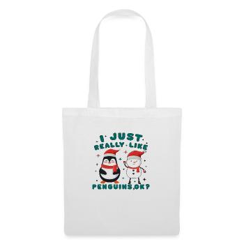 I just really like Penguins, ok? - Tote Bag - white - Front