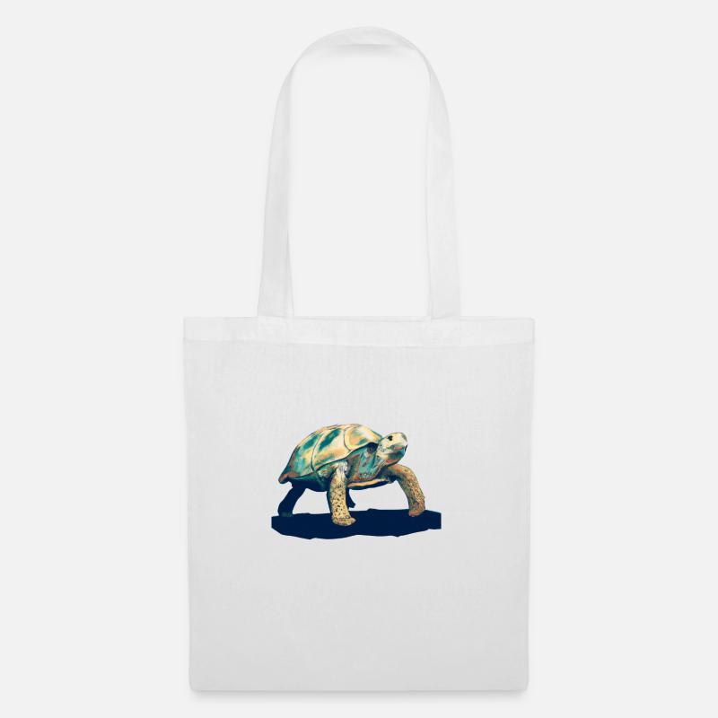 Schildkröte Illustration - Stoffbeutel - Weiß