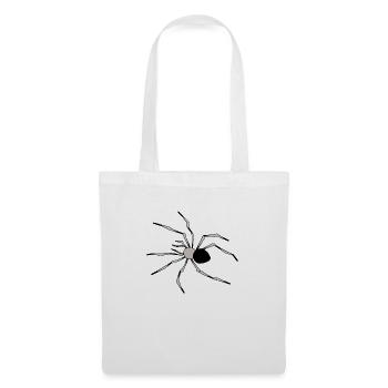 araignée Illustration - Sac en tissu - blanc - Devant