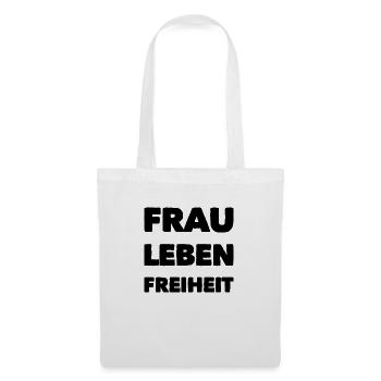 Frau Leben Freiheit Iran - Stoffbeutel - Weiß - Vorne