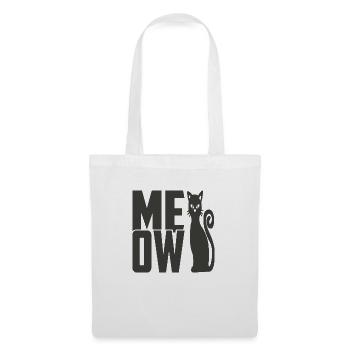 Miaou Chat - Sac en tissu - blanc - Devant