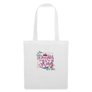 Daughter of the King - Pink Design - Stoffbeutel - Weiß - Vorne
