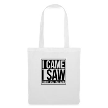 I came saw forget - Stoffbeutel - Weiß - Vorne