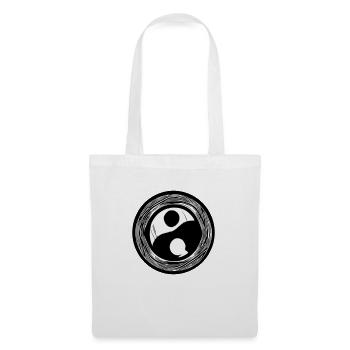 Yin Yang Signe Symbole Paix Bonheur Vecteur 11 - Sac en tissu - blanc - Devant
