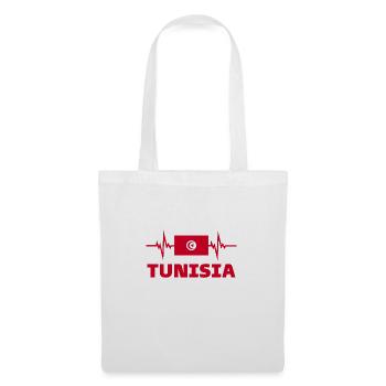 Tunisia Football 2022 heartbeat Tunisia - Tote Bag - white - Front