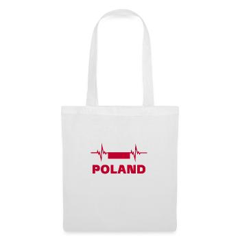 Poland Football 2022 heartbeat Poland - Tote Bag - white - Front
