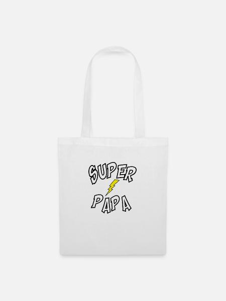 Super Papa - Stoffbeutel - Weiß