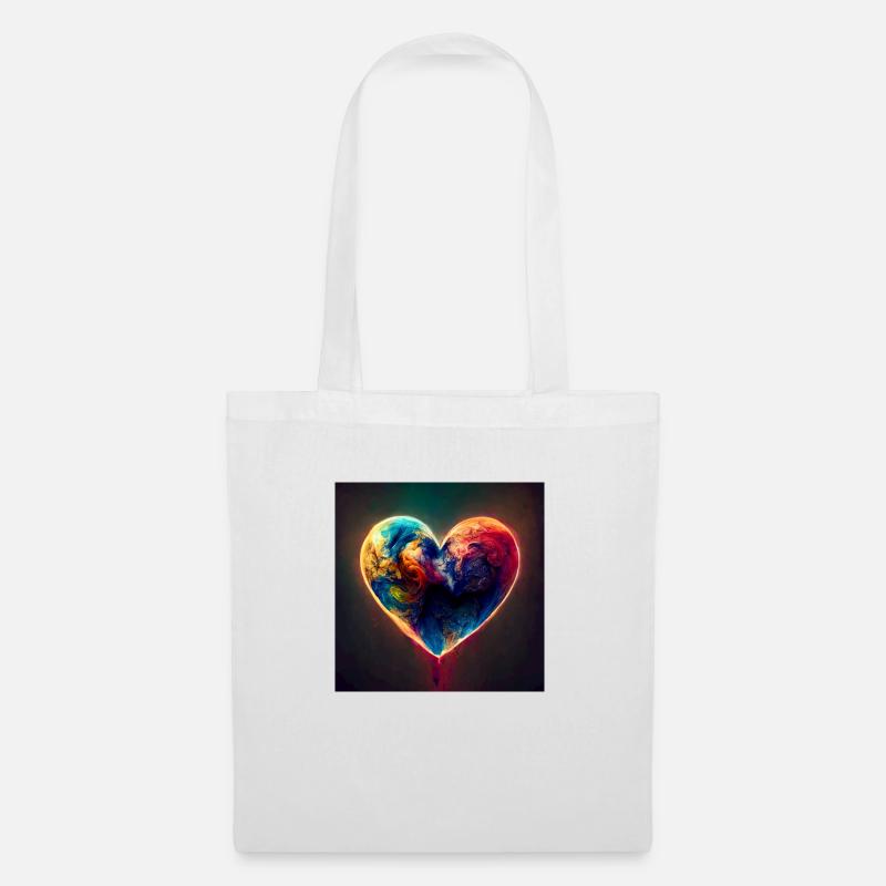 Love our Earth - Stoffbeutel - Weiß