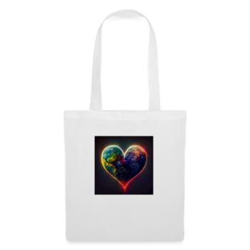 Love our Earth - Stoffbeutel - Weiß - Vorne