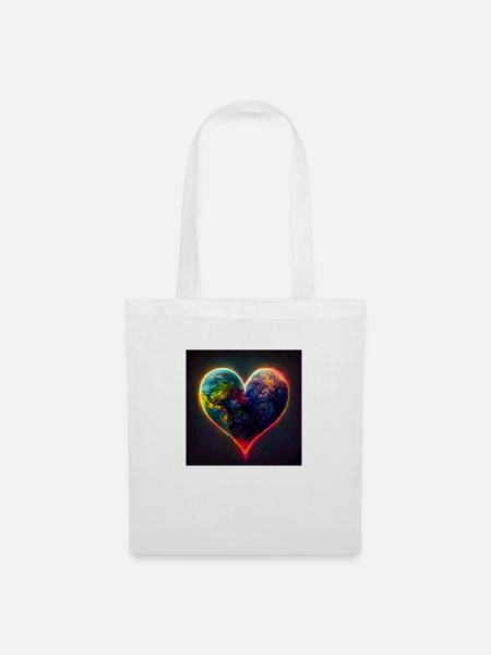 Love our Earth - Stoffbeutel - Weiß