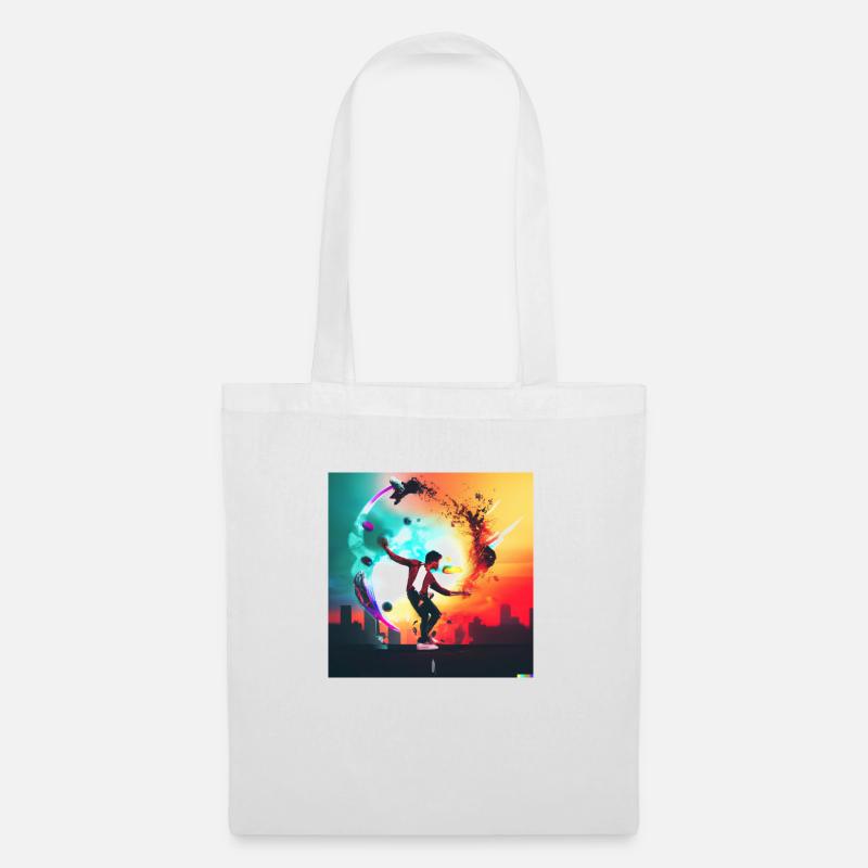 Crazy Eights - Tote Bag - white