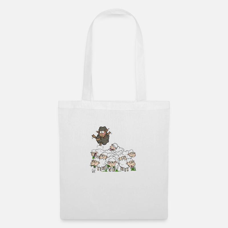 Black Sheep - Tote Bag - white