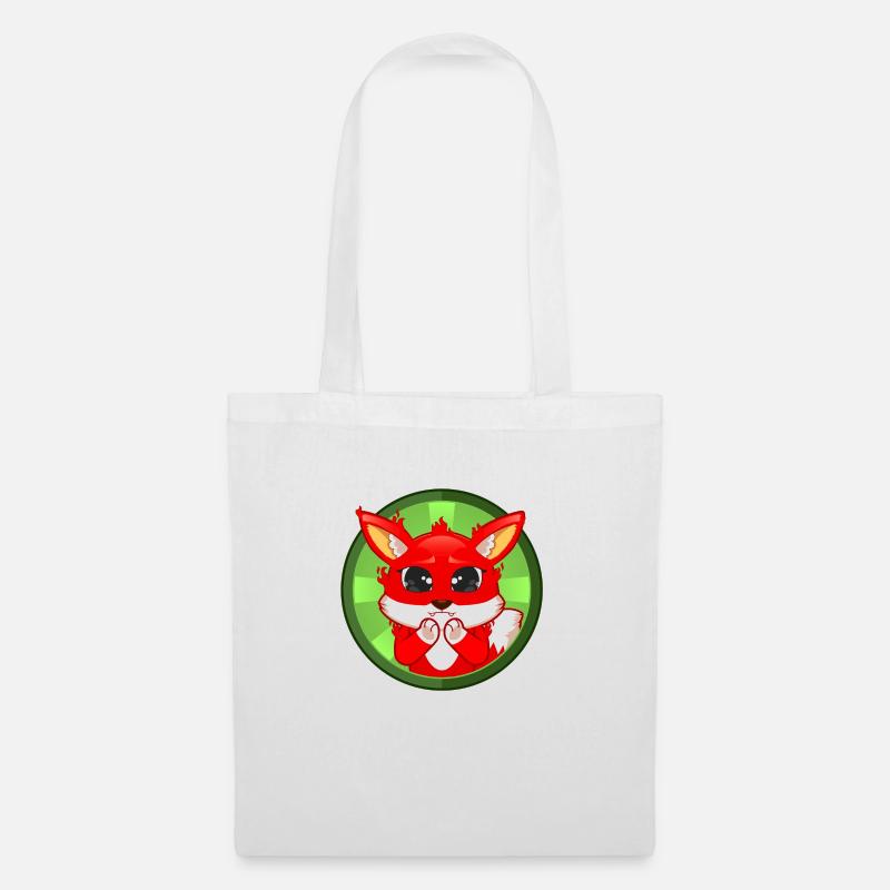 Fuchs große Augen - Stoffbeutel - Weiß