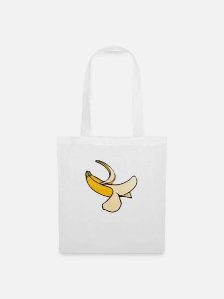 Banane - Stoffbeutel - Weiß