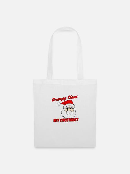 Grumpy Claus - Stoffbeutel - Weiß