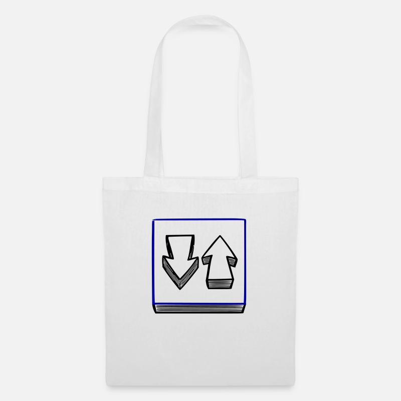 Sign up and down - Tote Bag - white