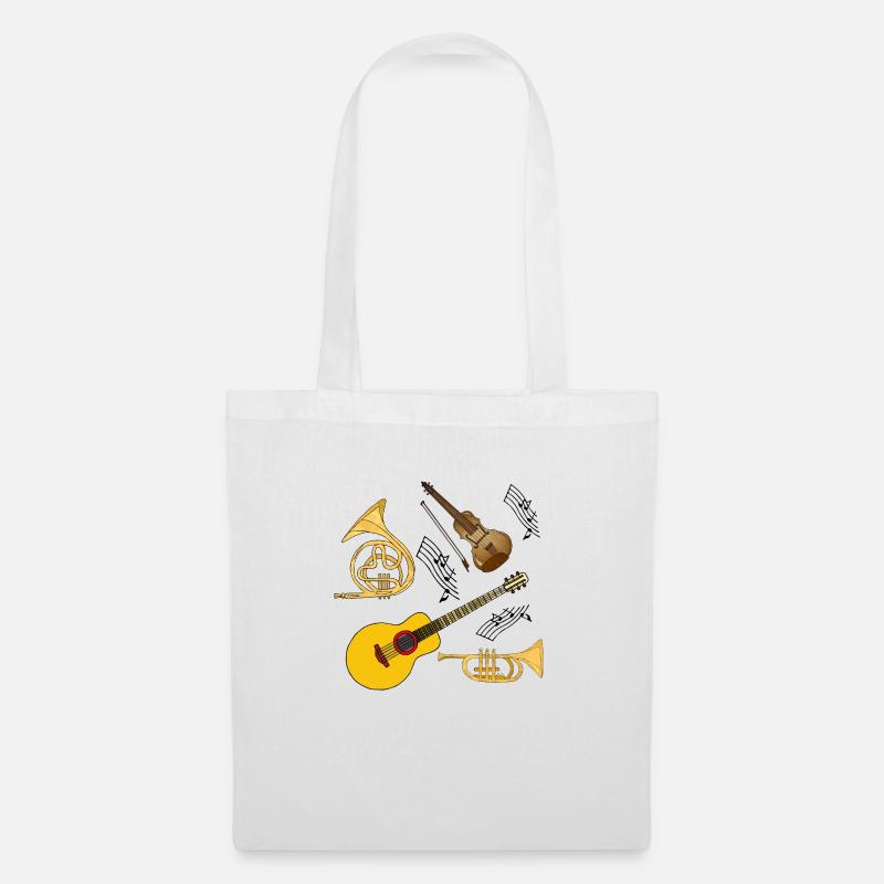 Musical instruments - Tote Bag - white