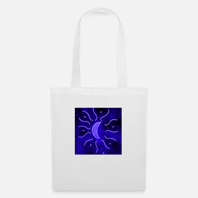 ELEKTRISCHER MANDALA MOND - Stoffbeutel - Weiß
