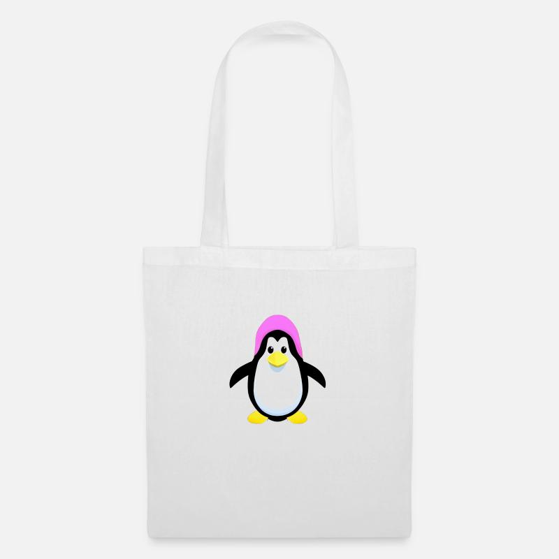 Pinguin Cartoon süß Pingu Tier lustig comic 2 - Stoffbeutel - Weiß