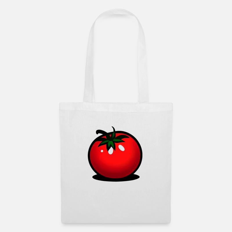 Tomaten Comic Tomate süß Cartoon 8 - Stoffbeutel - Weiß