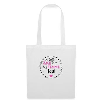 Je suis une sage femme au top - Sac en tissu - blanc - Devant