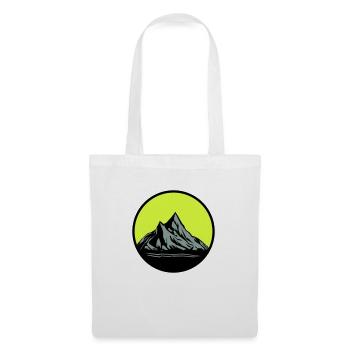 Montagnes - Sac en tissu - blanc - Devant