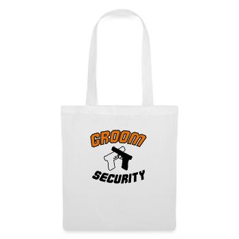 Sécurité du marié - Sac en tissu - blanc - Devant