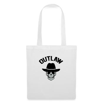 Cowboy Skull Outlaw - Sac en tissu - blanc - Devant