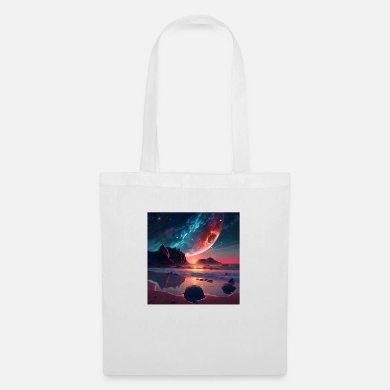 Phantasy Worlds, Design 1 - Stoffbeutel - Weiß