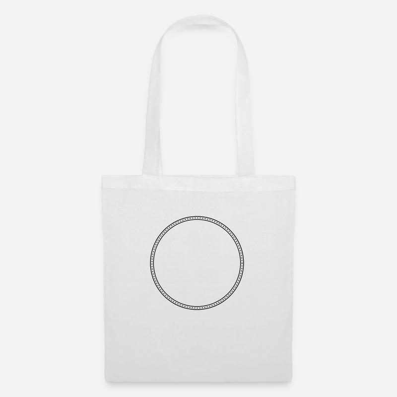 Points Circle Frame Decor - Tote Bag - white